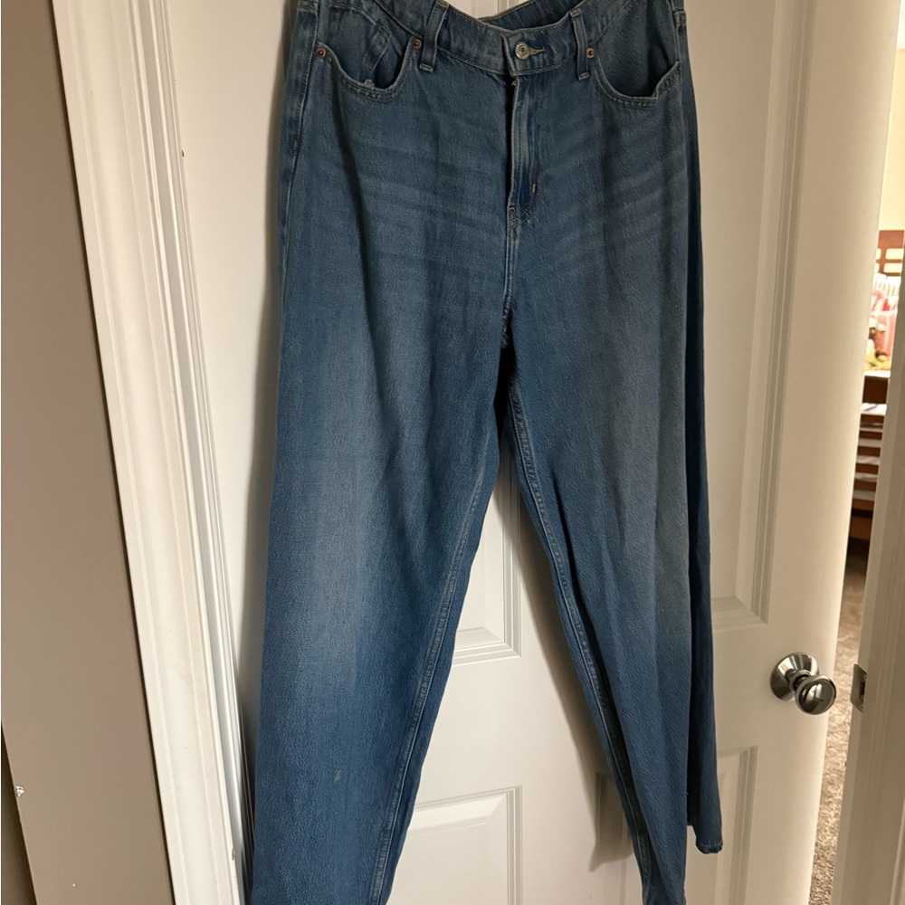 Old Navy Mid-Rise Baggy Wide Leg Jeans